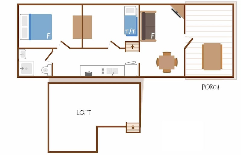 Deluxe Cottage w/Loft-9
